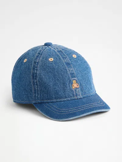 Gap Babies' Toddler Denim Baseball Hat In Blue