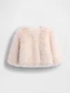 Gap Toddler Faux Fur Jacket In Pink