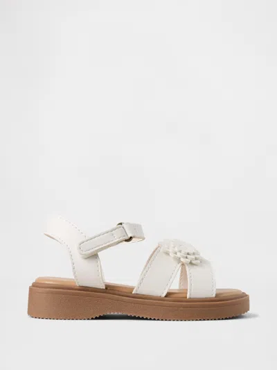 Gap Babies' Toddler Flower Sandals In White