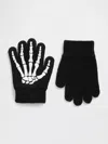 Gap Toddler Halloween Skeleton Gloves In Black