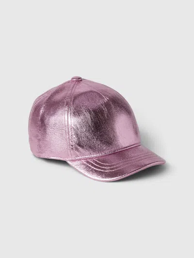 Gap Babies' Toddler Metallic Baseball Hat In Metallic Pink