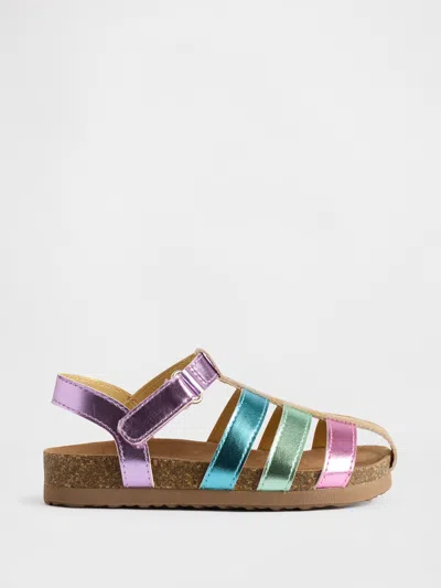 Gap Babies' Toddler Metallic Fisherman Sandals In Multi
