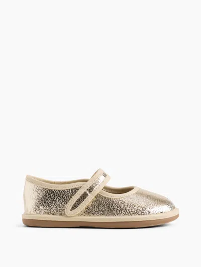 Gap Babies' Toddler Metallic Mary Jane Flats In Gold Metallic