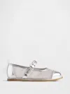 Gap Toddler Metallic Mesh Mary Jane Flats In Silver Metallic