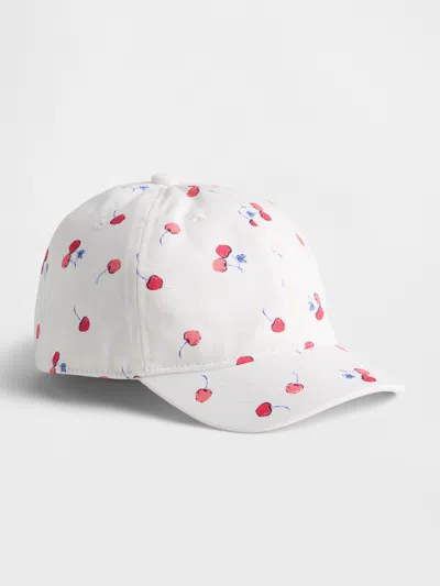 Gap Babies' Toddler Organic Cotton Baseball Hat In Off White