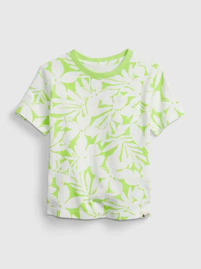 Gap Babies' Toddler Organic Cotton Mix And Match T-shirt In Green Floral