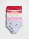 Gap Toddler Organic Stretch Cotton Briefs (5-pack) In Multi
