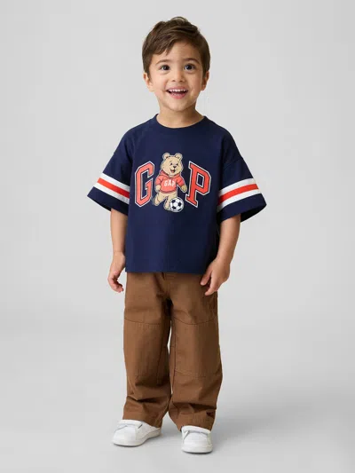 Gap Babies' Toddler Pull-on Baggy Double-knee Carpenter Pants In Brown