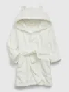 Gap Toddler Recycled Fuzzy Robe In Off White