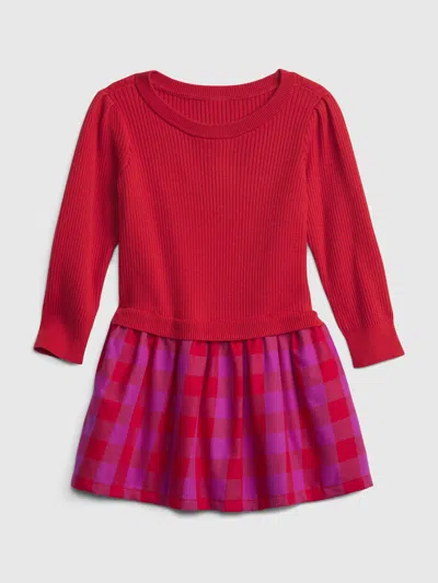 Gap Babies' Toddler Ribbed Sweater Mix-media Dress