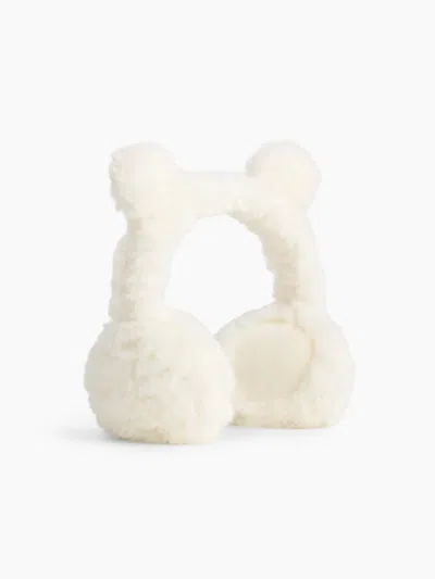 Gap Babies' Toddler Sherpa Bear Earmuffs In White