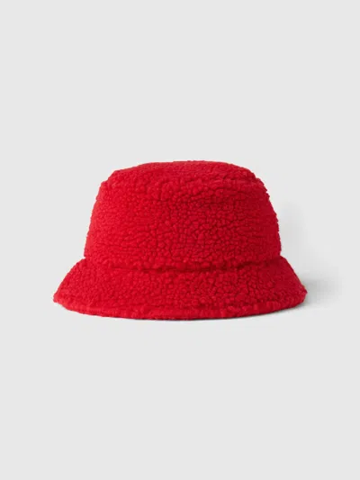 Gap Babies' Toddler Sherpa Bucket Hat In Modern Red