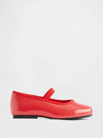 Gap Babies' Toddler Shimmer Mary Jane Flats In Red
