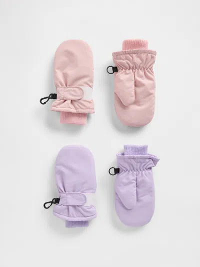 Gap Babies' Toddler Snow Mittens (2-pack) In Multi