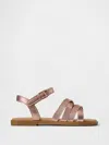 Gap Toddler Strap Sandals In Metallic Pink