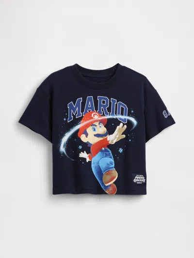 Gap Babies' Toddler Super Mario Oversized Graphic T-shirt In Black