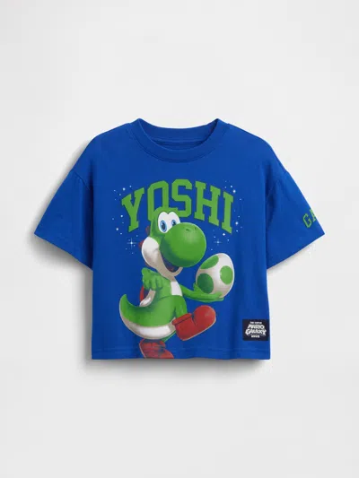 Gap Babies' Toddler Super Mario Oversized Graphic T-shirt In Blue