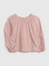 Gap Toddler Swiss Dot Gauze Top In Pink Standard