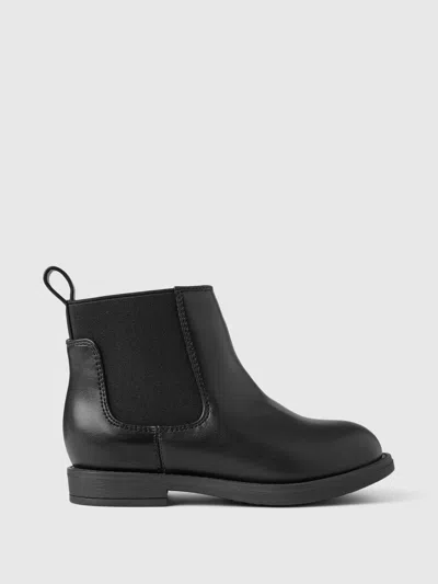 Gap Babies' Toddler Vegan Leather Ankle Boots In Black