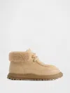 Gap Toddler Vegan Suede Sherpa-cuff Boots In Neutral