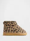 Gap Toddler Vegan Suede Sherpa-lined Boots In Brown