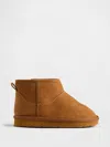 Gap Toddler Vegan Suede Sherpa-lined Boots In Brown