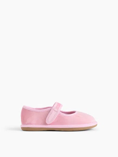 Gap Babies' Toddler Velvet Mary Jane Flats In Pink