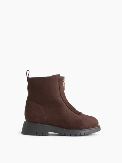 Gap Babies' Toddler Zip-front Boots In Brown