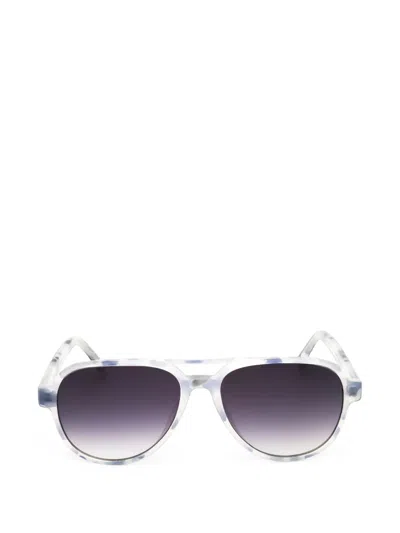 Gap Tortoiseshell-effect Pilot-frame Sunglasses In 화이트