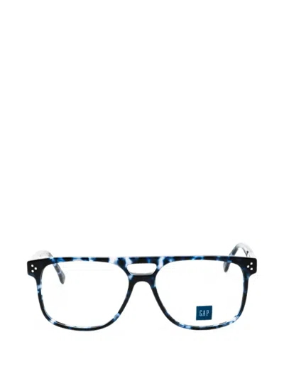 Gap Tortoiseshell-pattern Rectangle-frame Glasses In Blue