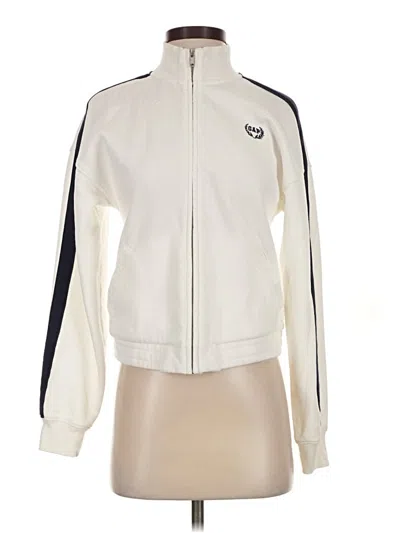 Pre-owned Gap Track Jacket In White