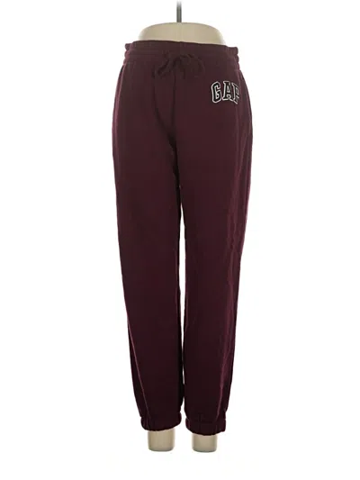 Pre-owned Gap Track Pants In Burgundy