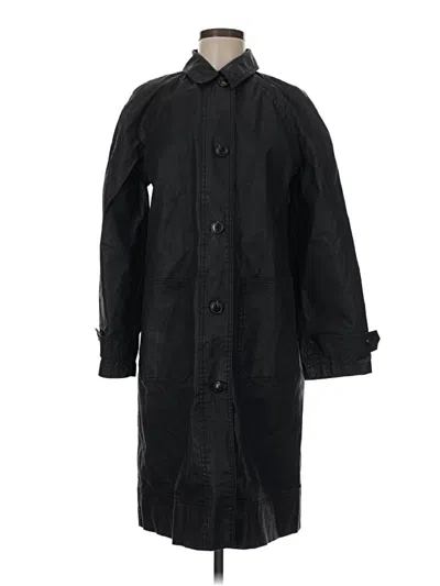 Pre-owned Gap Trenchcoat In Black
