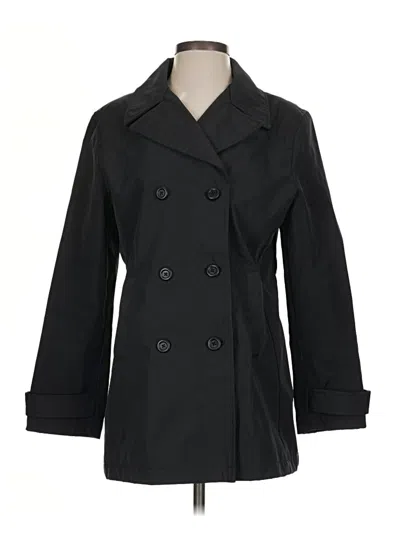 Pre-owned Gap Trenchcoat In Black