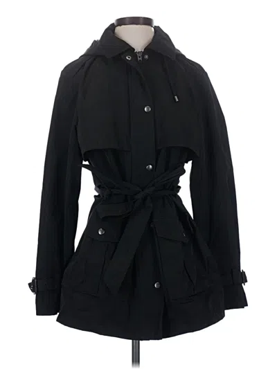 Pre-owned Gap Trenchcoat In Black