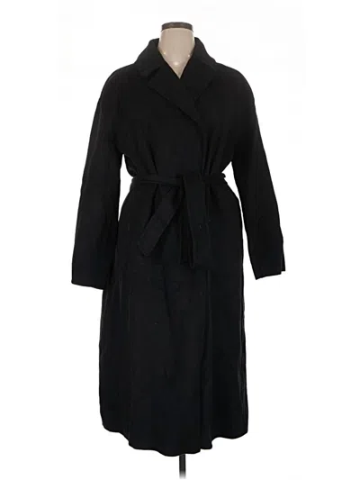 Pre-owned Gap Trenchcoat In Black