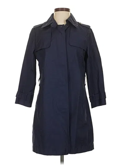 Pre-owned Gap Trenchcoat In Blue