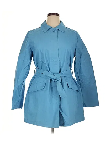 Pre-owned Gap Trenchcoat In Blue