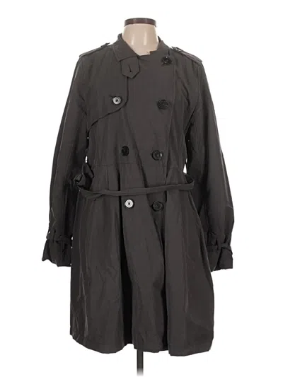 Pre-owned Gap Trenchcoat In Gray