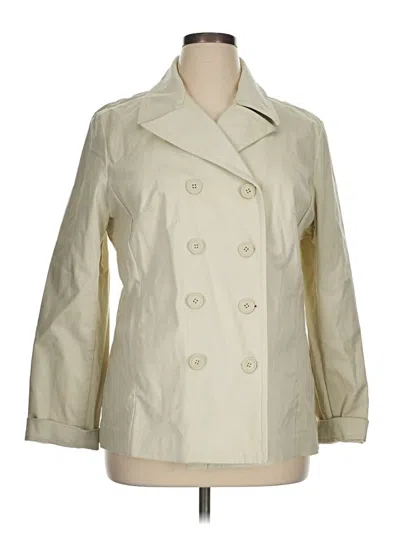 Pre-owned Gap Trenchcoat In Ivory