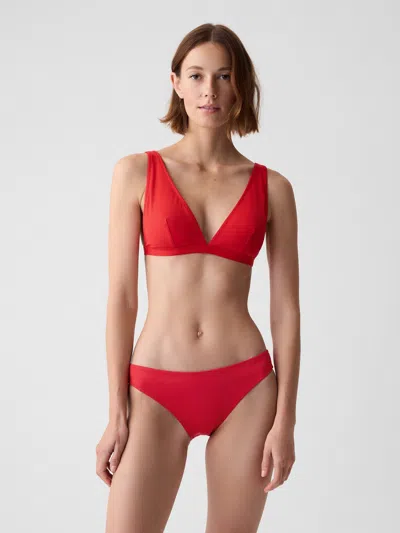 Gap Triangle Bikini Top In Red