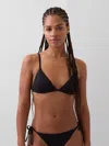 Gap Triangle String Bikini Top In Black