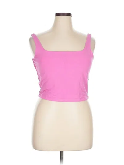 Pre-owned Gap Tube Top Pink Strapless Neckline Tops