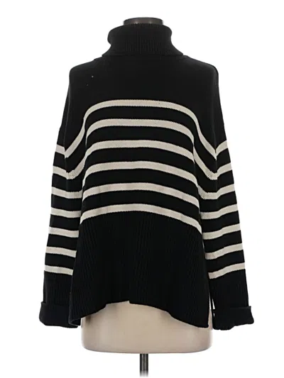 Pre-owned Gap Turtleneck Sweater In Black