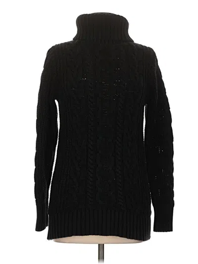 Pre-owned Gap Turtleneck Sweater In Black