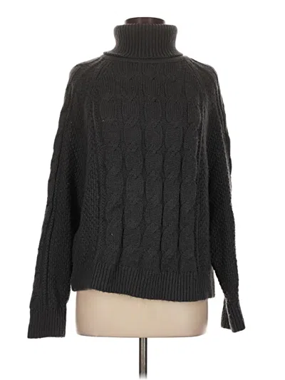 Pre-owned Gap Turtleneck Sweater In Black