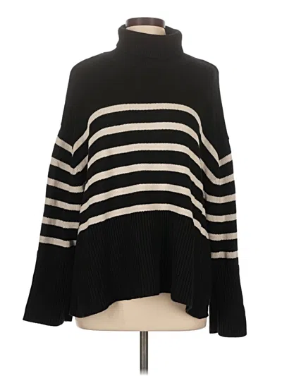 Pre-owned Gap Turtleneck Sweater In Black