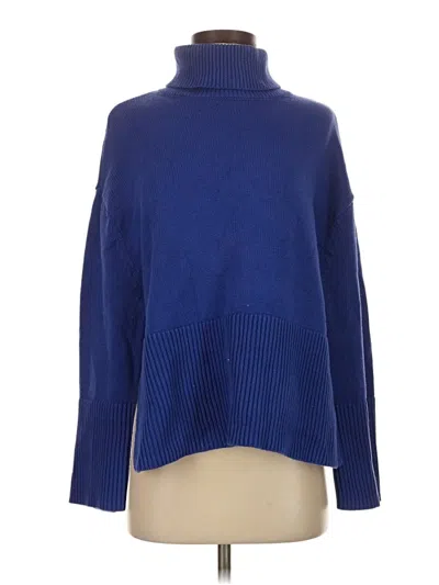 Pre-owned Gap Turtleneck Sweater In Blue