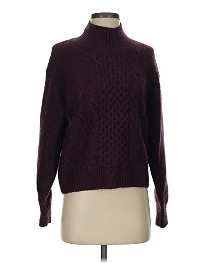 Pre-owned Gap Turtleneck Sweater In Burgundy
