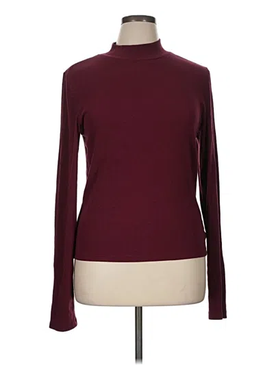Pre-owned Gap Turtleneck Sweater In Burgundy